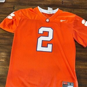 Nike Orange and White  Clemson Sports Jersey